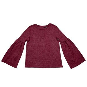 Lucky Brand Maroon Red Long Sleeve Top Small